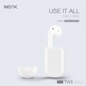 Tai nghe không dây WEX S50, tai nghe thật không dây, bluetooth 5.0.