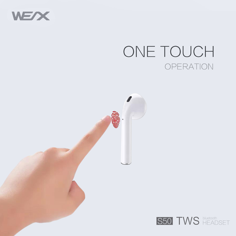 Tai nghe không dây WEX S50, tai nghe thật không dây, bluetooth 5.0.